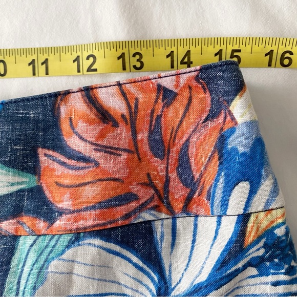 Tommy Bahama Tropical Floral Short Lined Linen Skirt size 4 - Picture 9 of 10